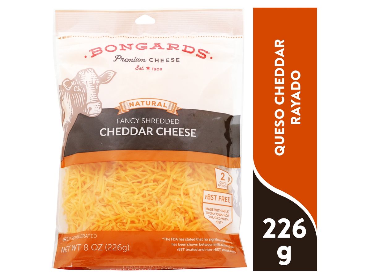 Queso Cheddar Rayado 226 Gr