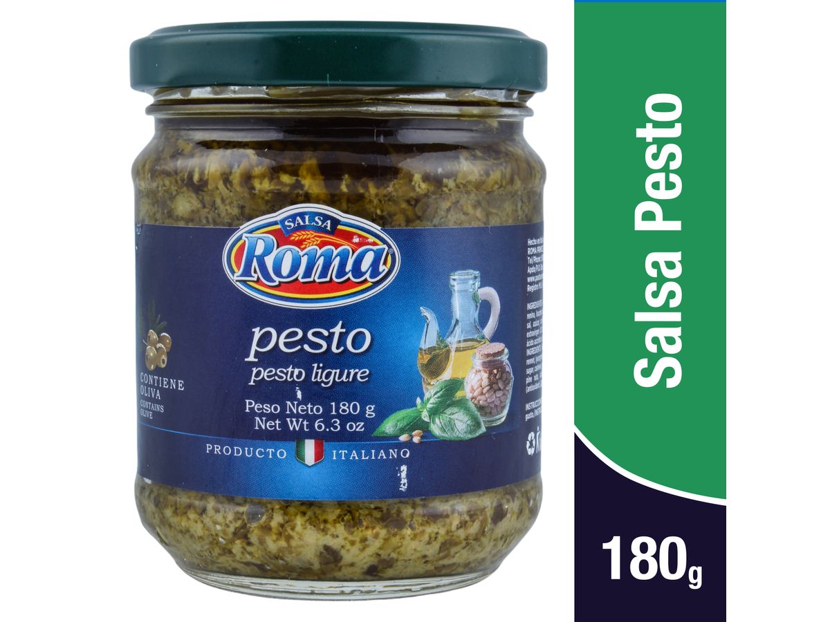 Salsa Roma pesto ligure con aceite de oliva - 180 g