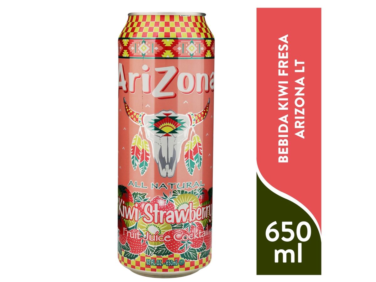 Bebida Kiwi Fresa Arizona Lt 650 Ml