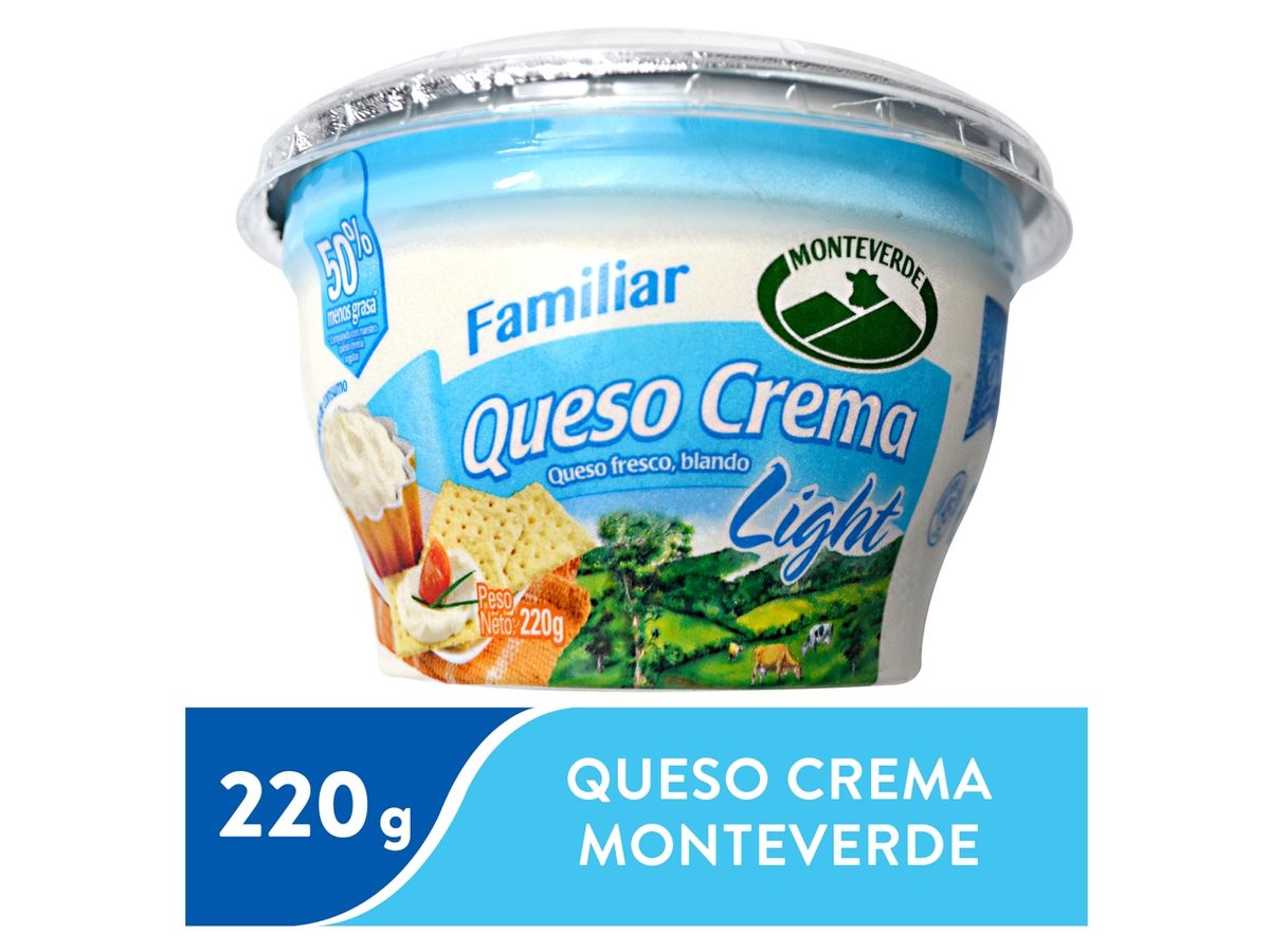 Queso crema Monteverde light  - 220 g