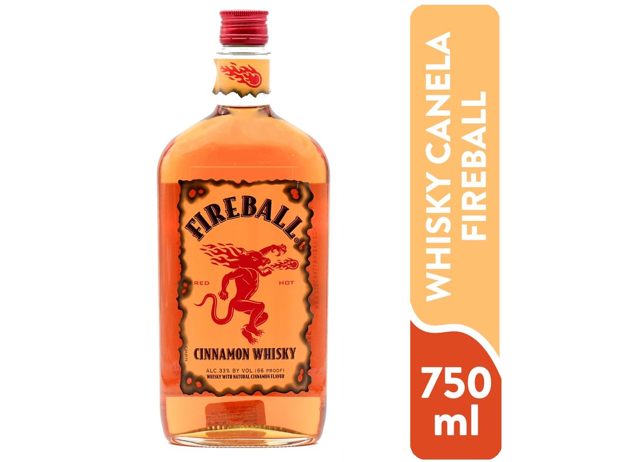 Whisky Fireball sabor canela -750 ml