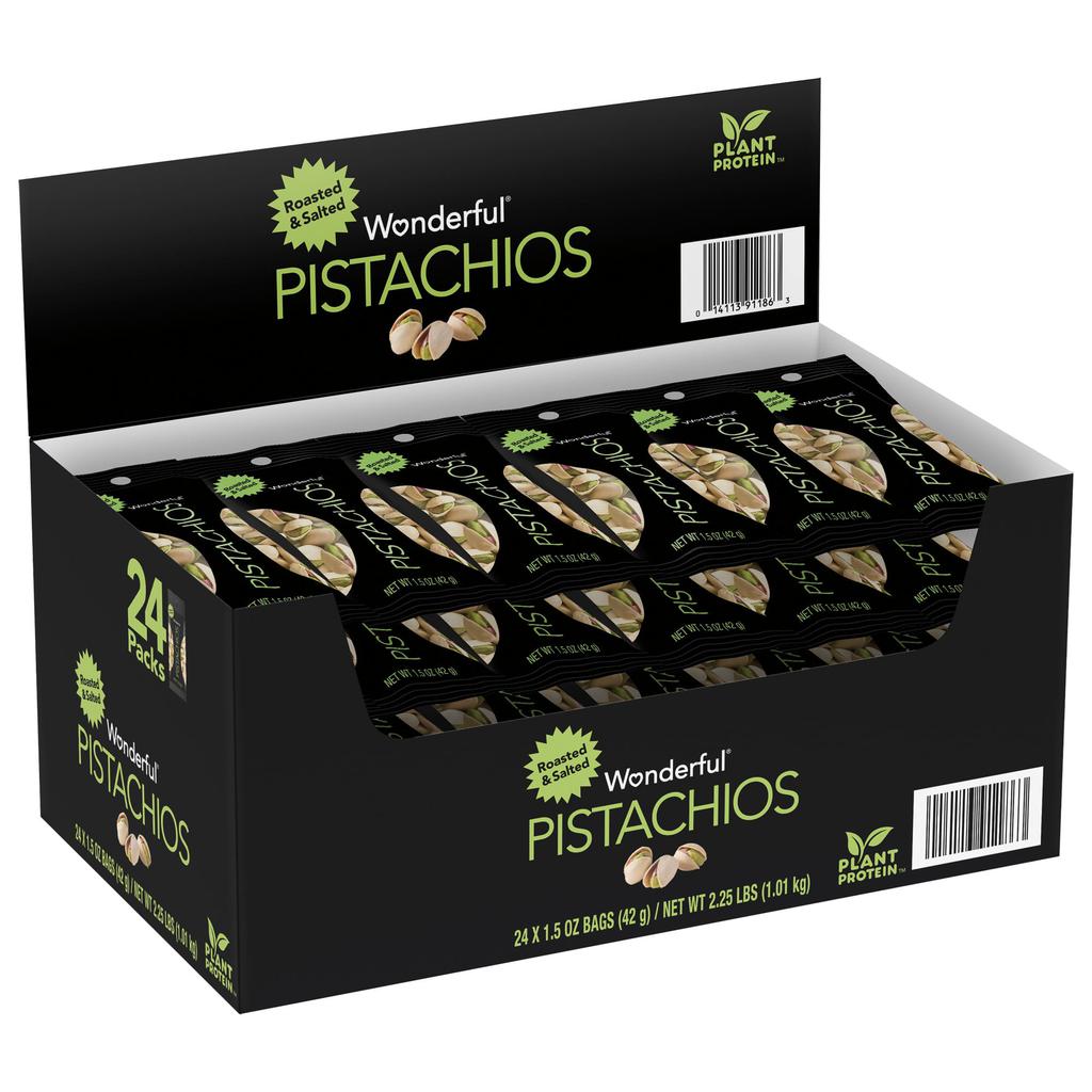 Wonderful Pistachos Tostados 24 Unidades / 42 g / 1.5 oz