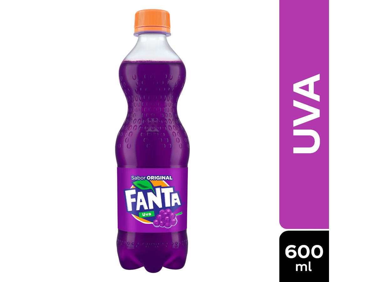 Gaseosa Fanta uva regular - 600 ml