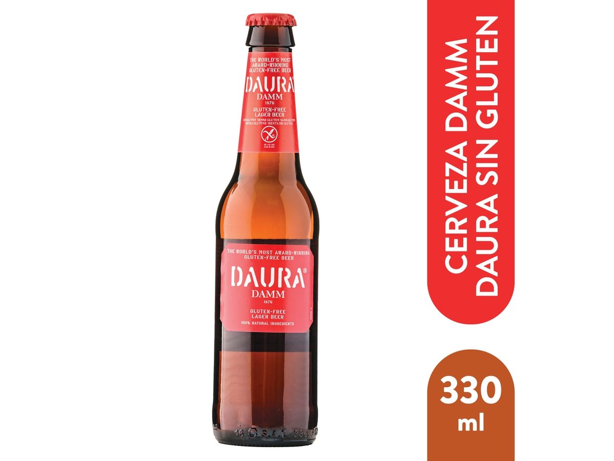 Cerveza Damm daura sin gluten en botella - 330ml