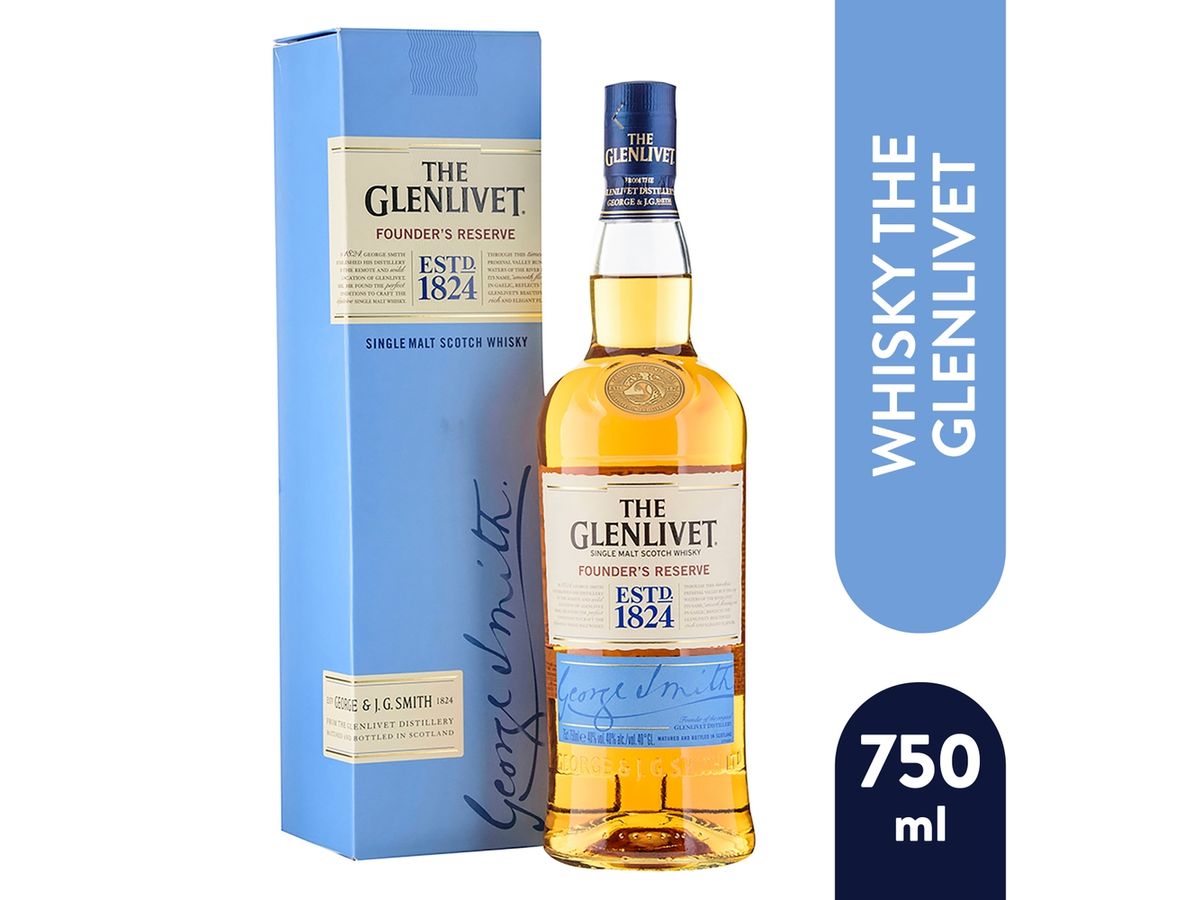 Whisky The Glenlivet escocés reserva de fundadores - 750 ml