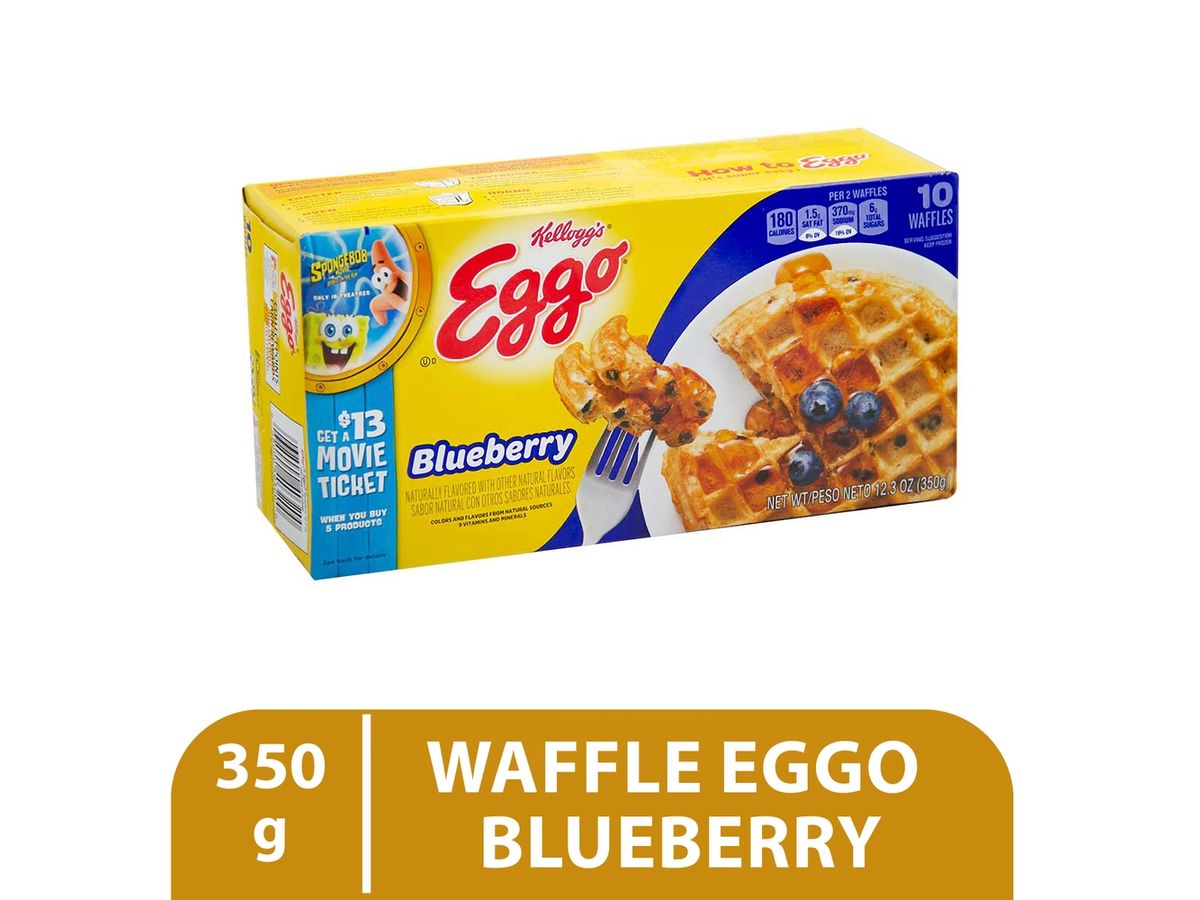 Waffles Kelloggs Eggo Blueberry - 350 g