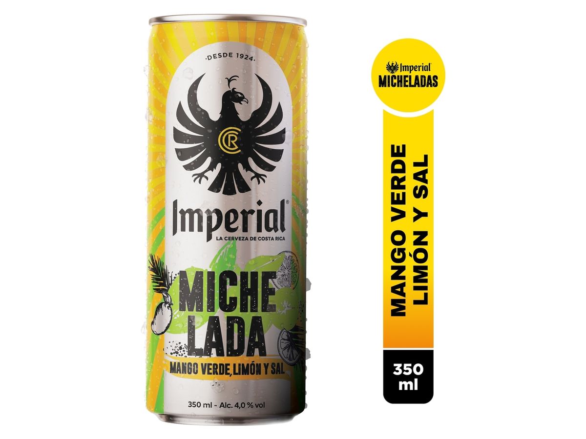 Cerveza Imperial Michelada Mango Verde Limón y Sal - 350 ml
