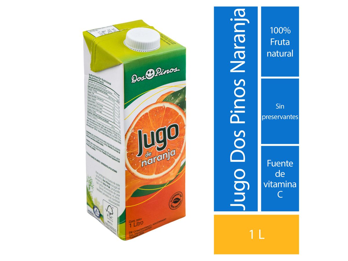 Jugo Dos Pinos Naranja Tetra 1000Ml