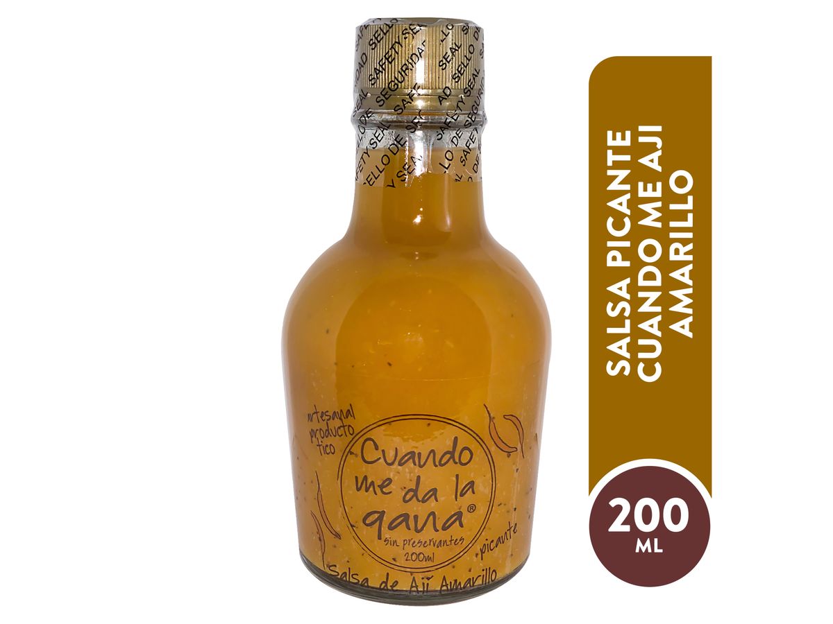 Salsa Cuando Me Chile Ají Amarillo Picante -200ml