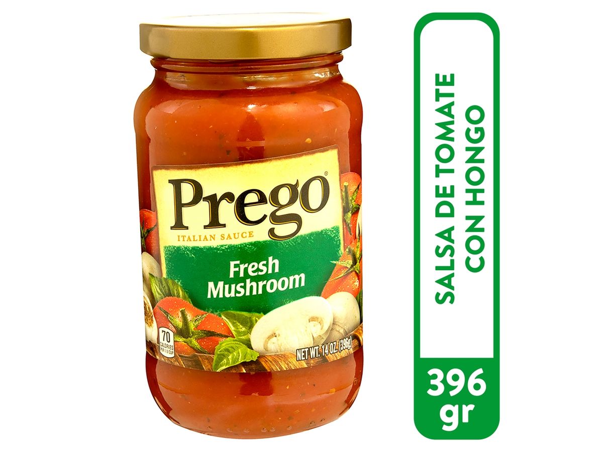Salsa preparada Prego con hongos - 396 g