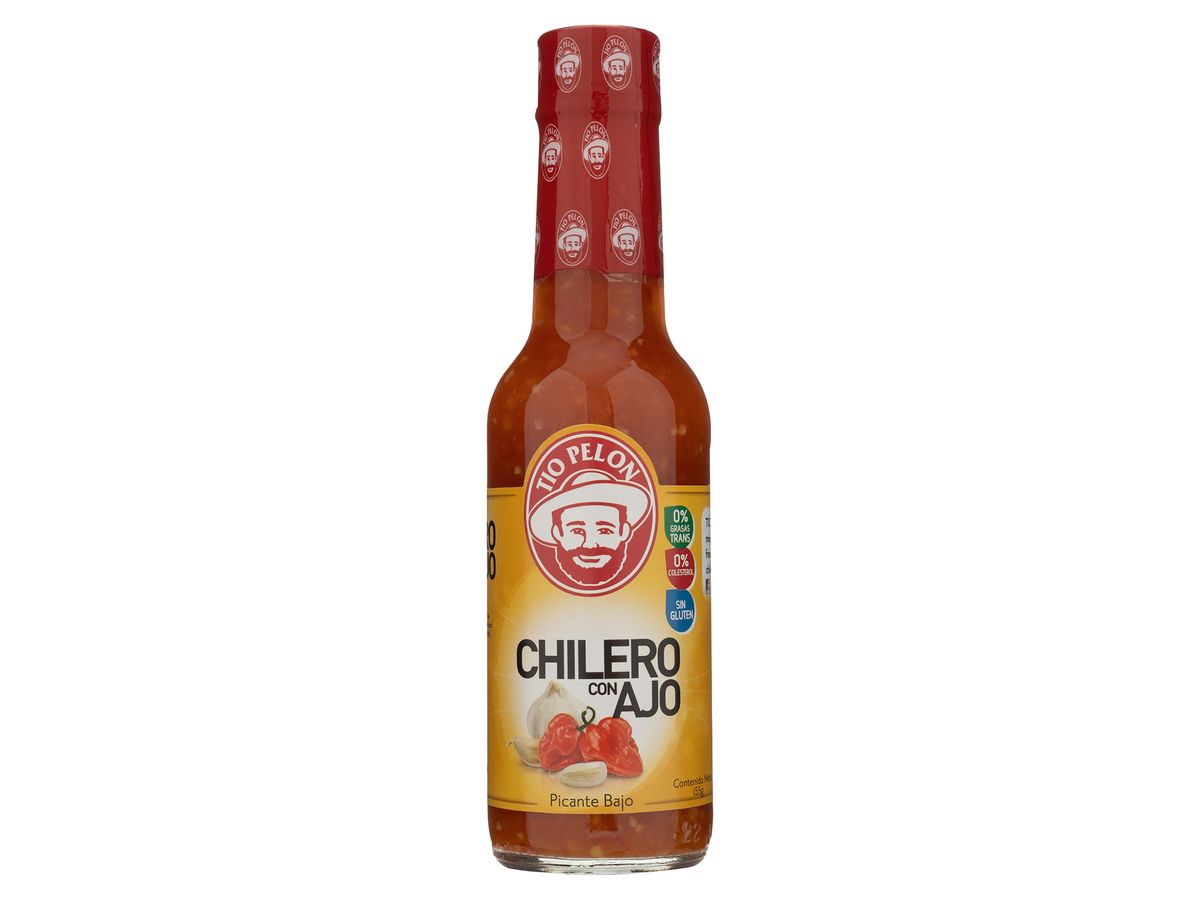 Chilero Tío Pelón con ajo - 155 g