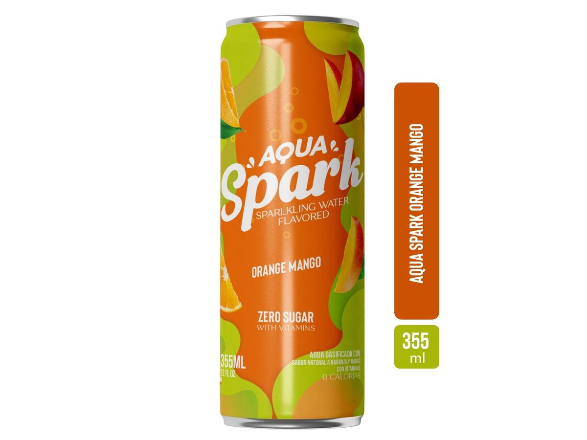 Agua Gasificada Aqua Spark Orange Mango - 355ml