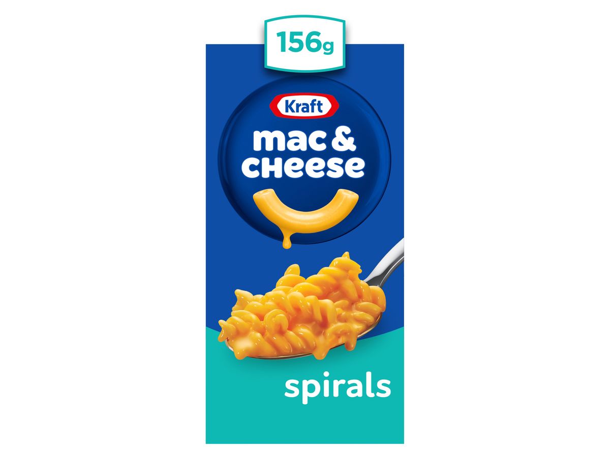 Pasta Mac & Cheese Kraft Spirals Caja - 156g