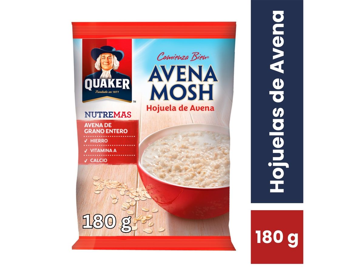 Avena Quaker en hojuela mosh -180 g