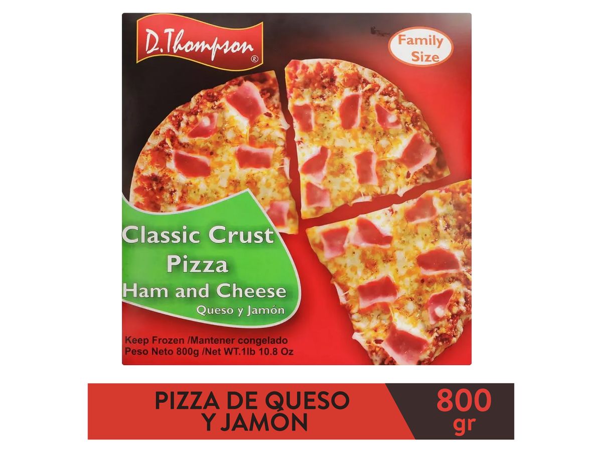 Pizza D. Thompson de jamón - 800 g