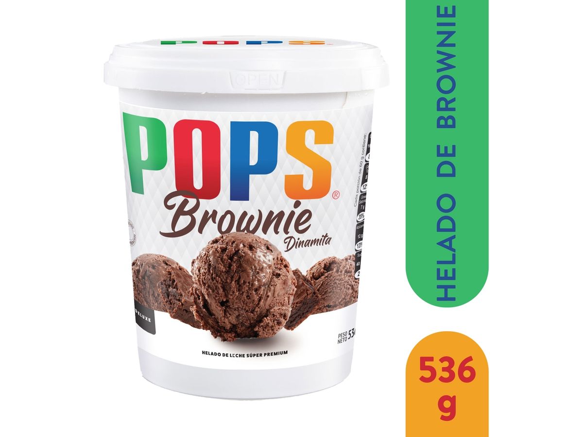 Helado Pops Brownie Dinamita - 536 g