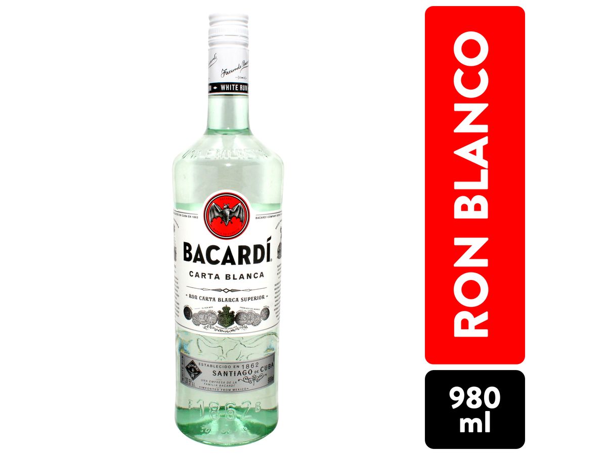 Ron Bacardi superior blanco - 980 ml