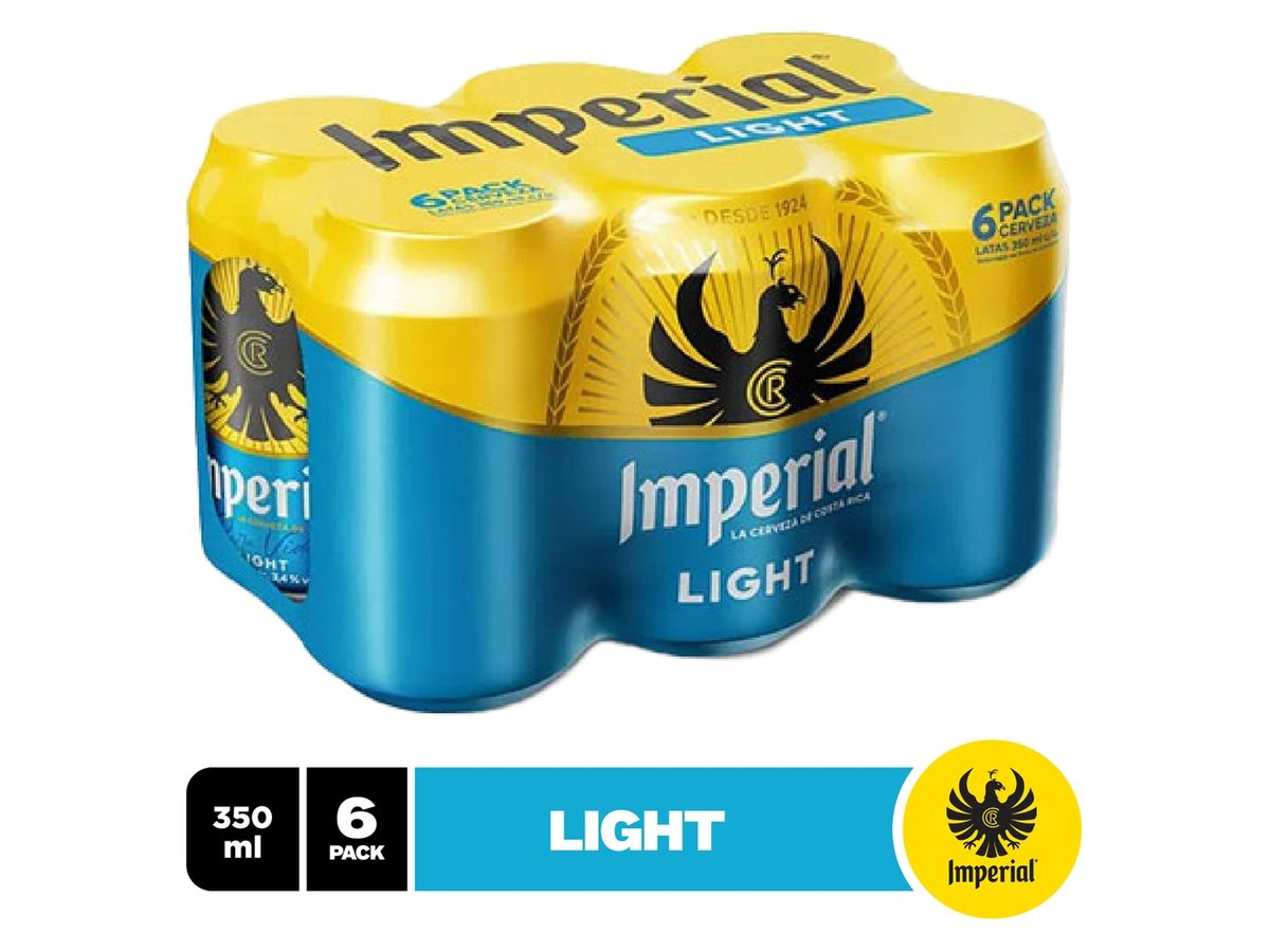 Cerveza Imperial Light Lata 6 Pack - 350ml