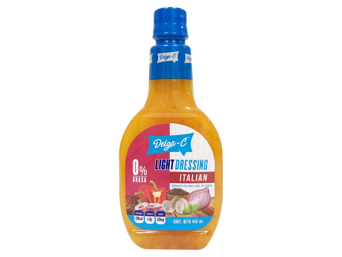 Aderezo Delga-C Italiano Sin Grasa -443ml
