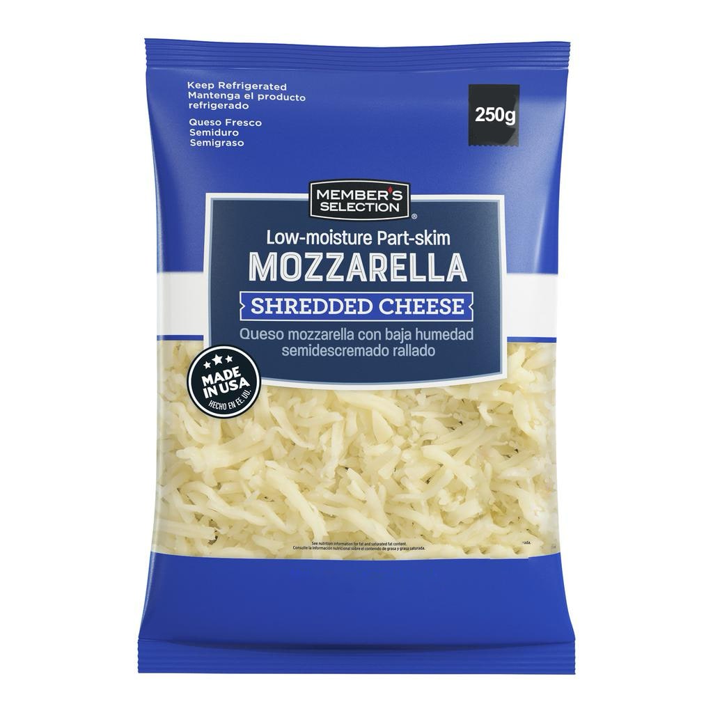Member's Selection Mozzarella Rallado 250 Gramos