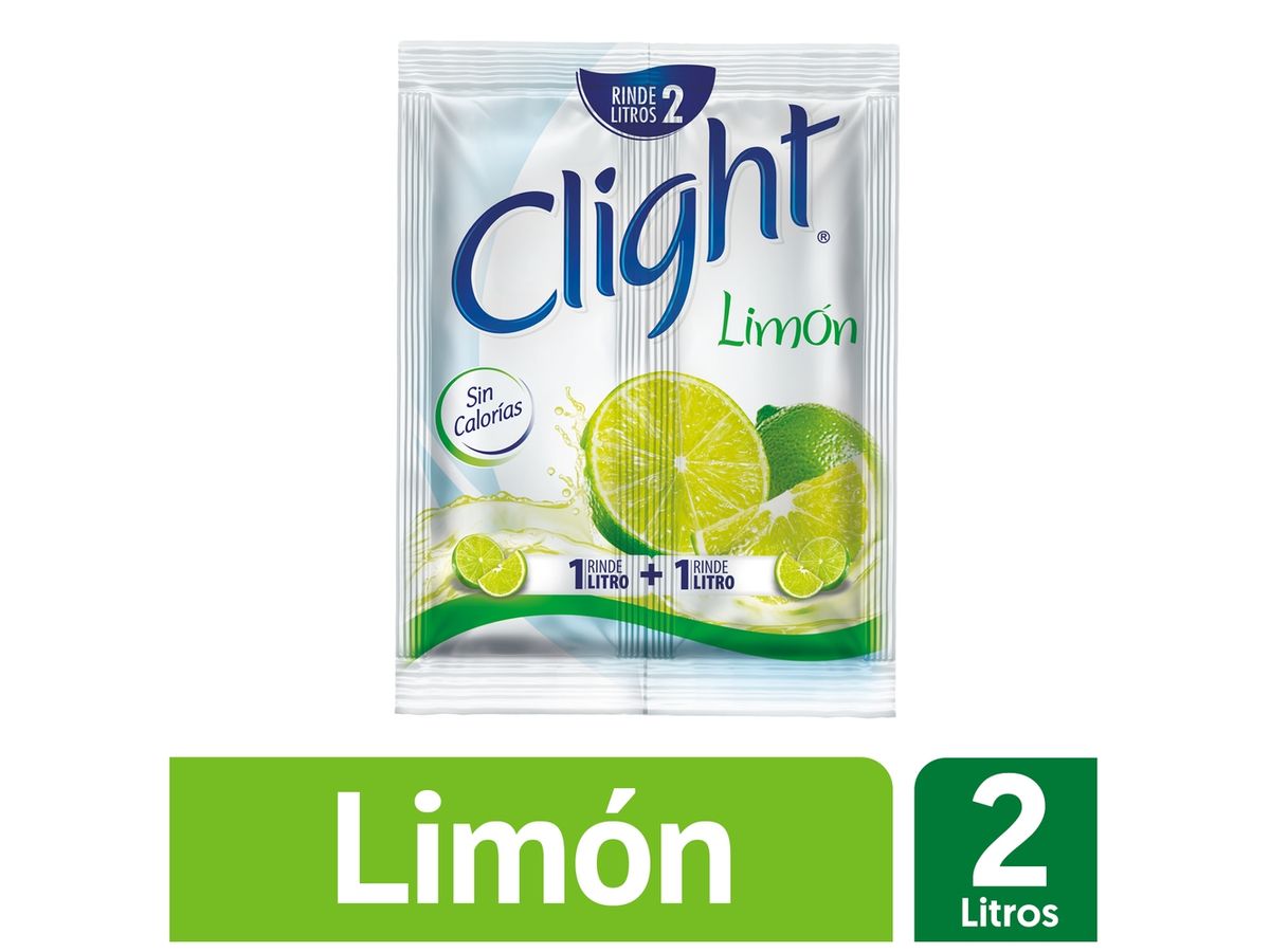 Bebida En Polvo Clight Sin Calorías Sabor Limón Sobre - 14g