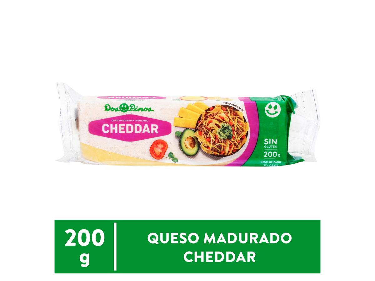 Queso Cheddar Dos Pinos - 200 g