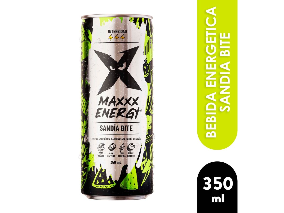 Bebida Maxxx Energy Sandía Lata -350 ml