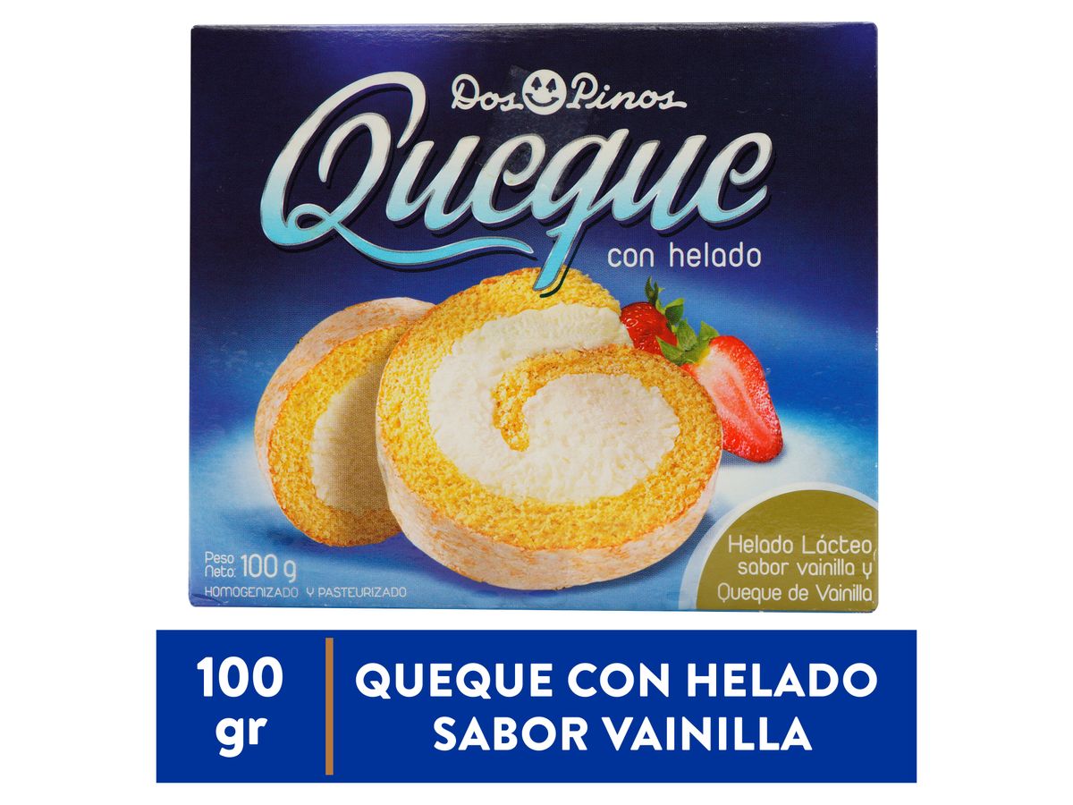 Queque Helado Dos Pinos, Vainilla -100g