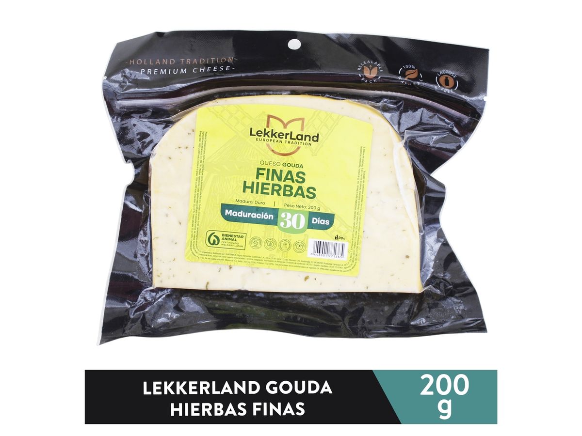 Queso gouda LekkerLand finas hierbas - 200 g