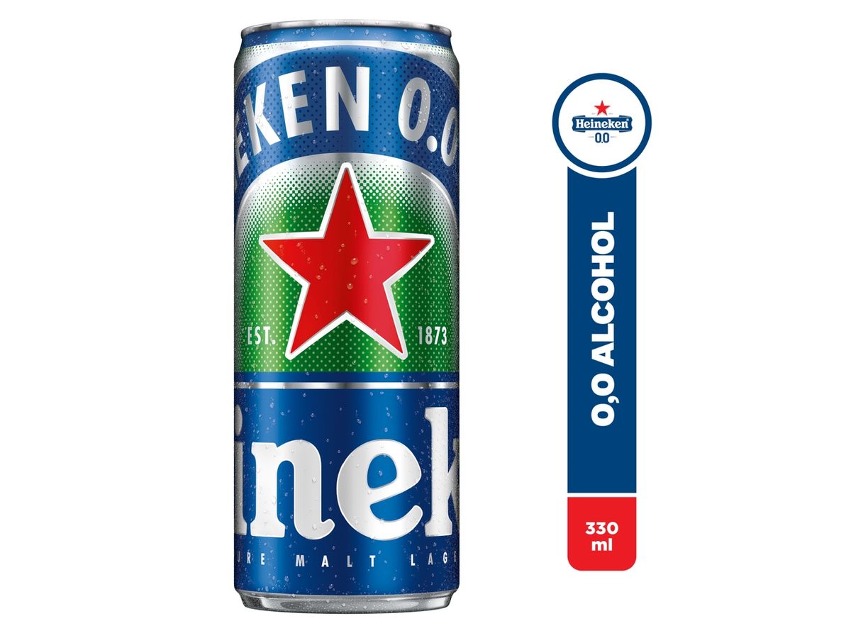Cerveza Sin Alcohol Heineken 0.0 lata- 330ml
