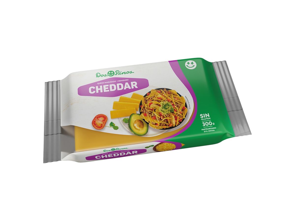 Queso Dos Pinos Cheddar - 300 g