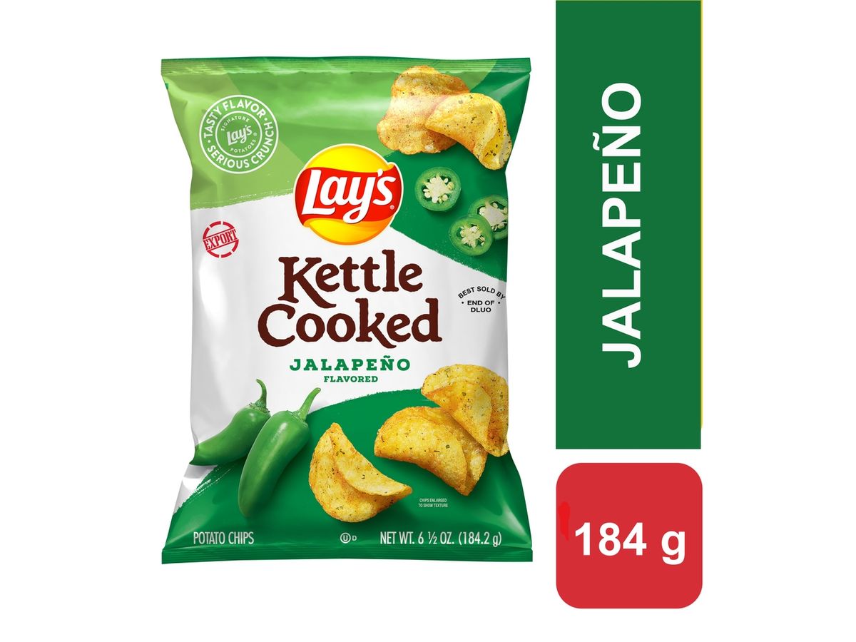 Papas Lay's sabor jalapeño crujientes en bolsa - 184 g
