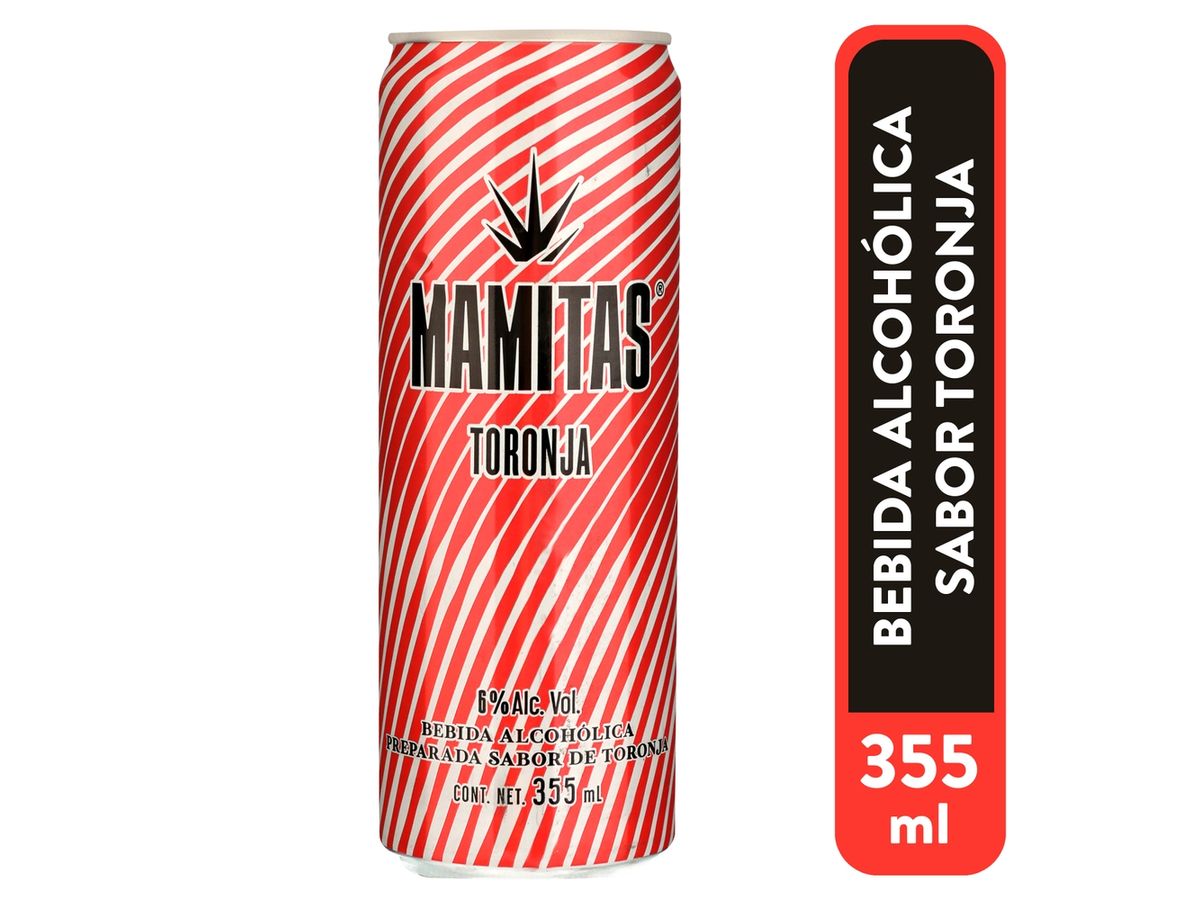 Bebida alcohólica Mamitas sabor toronja - 355 ml