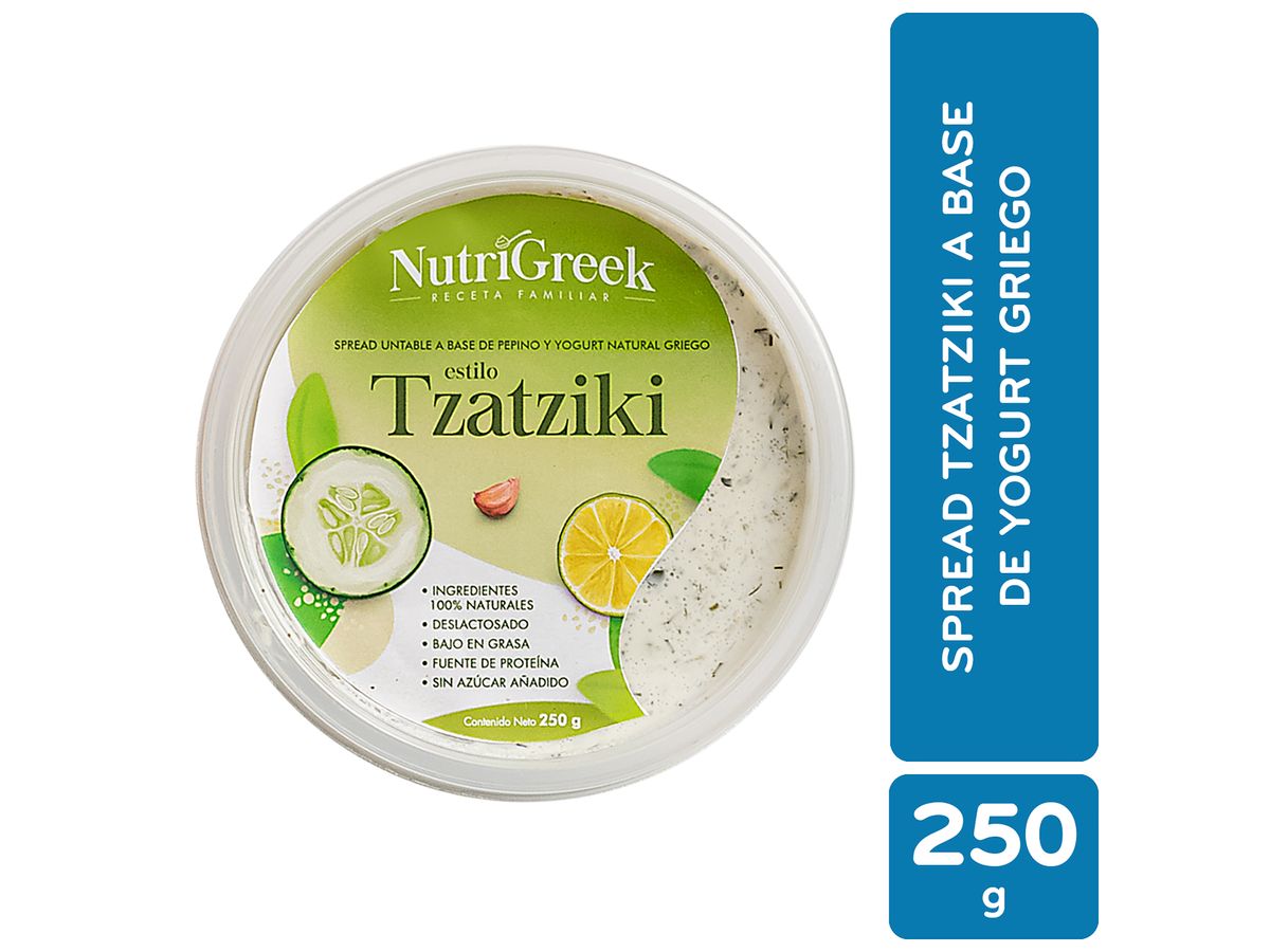 Dip Nutrigreek Tzatziki Untable a Base de Pepino y Yogurt Griego - 250 g