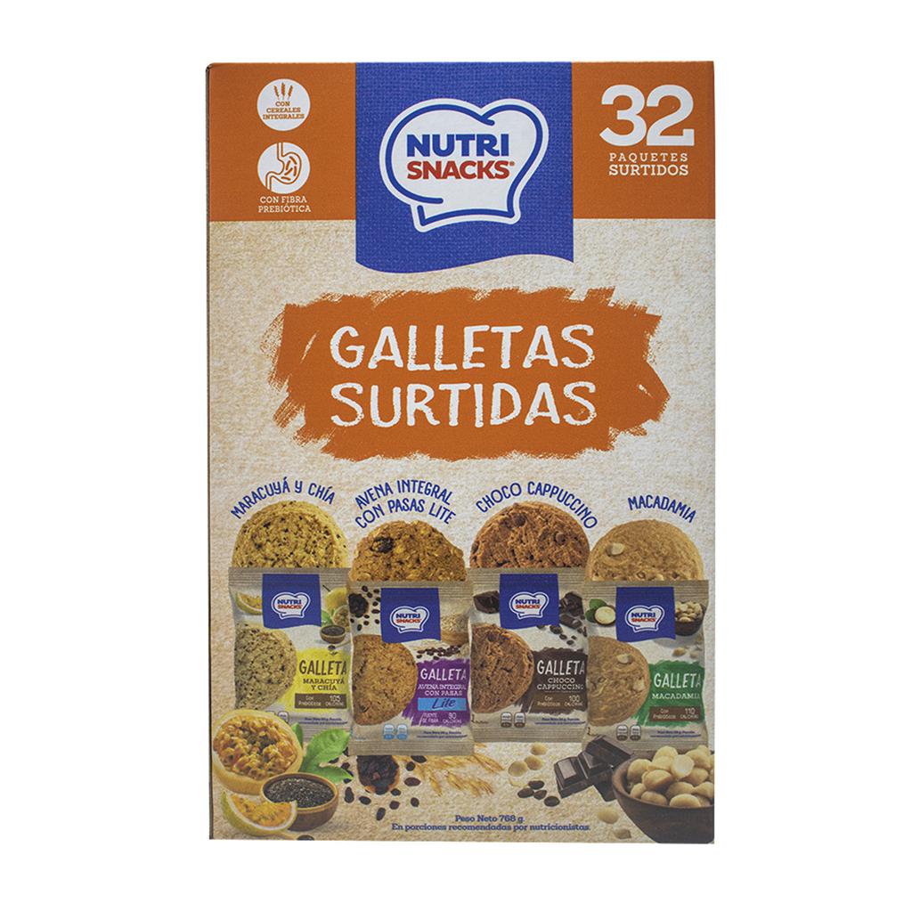 NutriSnacks Galletas Surtidas 32 Unidades / 24 g