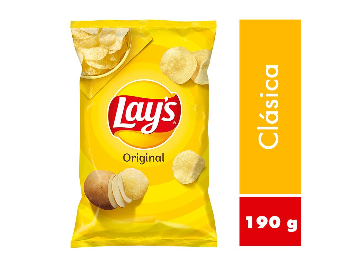 Papas Lay's frito lay original - 190 g