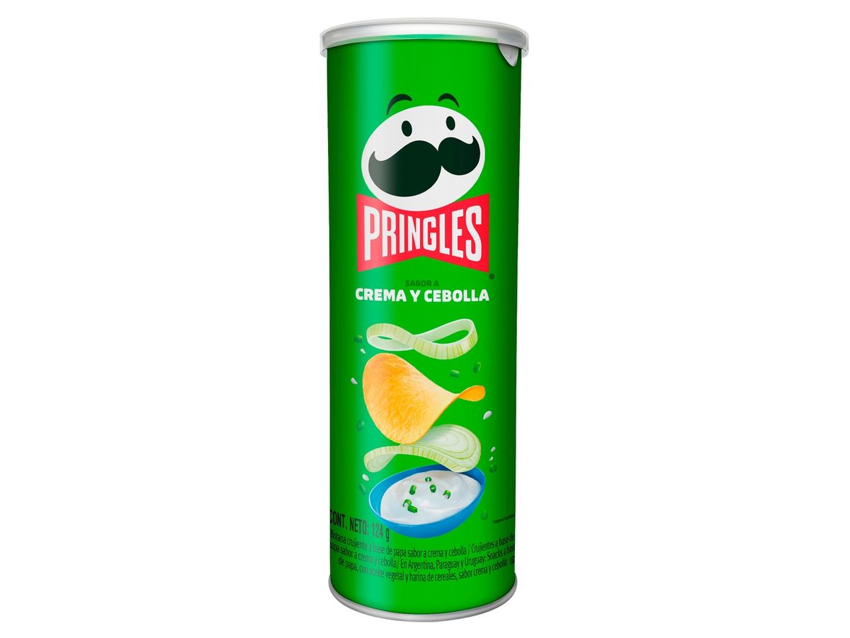 Papas Pringles Sabor a Crema y Cebolla - 124 g