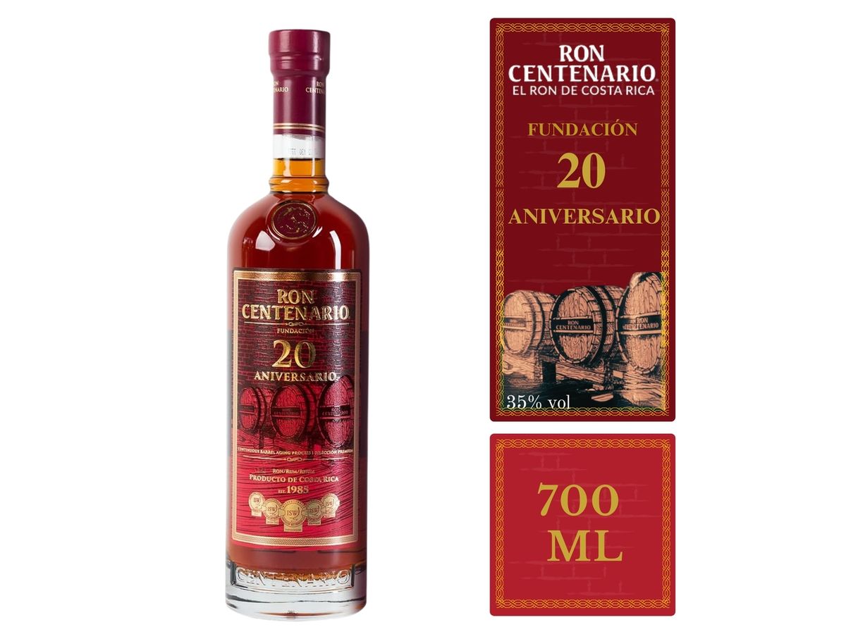 Ron Centenario Fundación 20 años - 700 ml