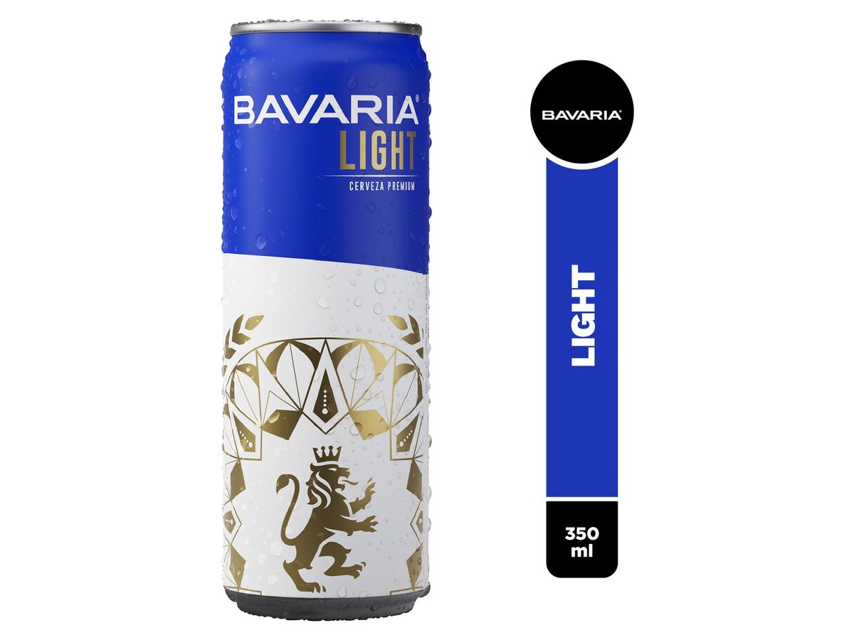 Cerveza Bavaria Light Lata Sleek - 350ml
