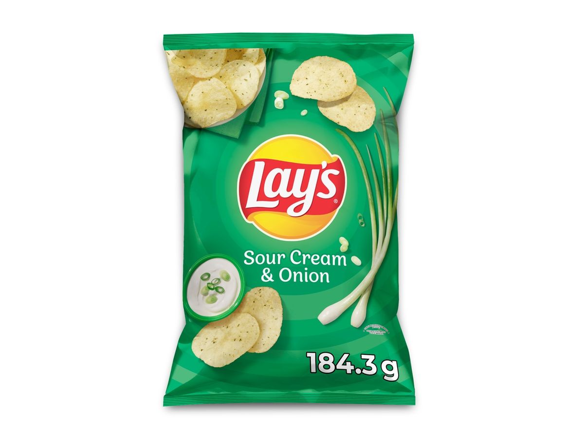 Snacks Frito Lay Lay's Sour Cream & Onion - 184.3 g