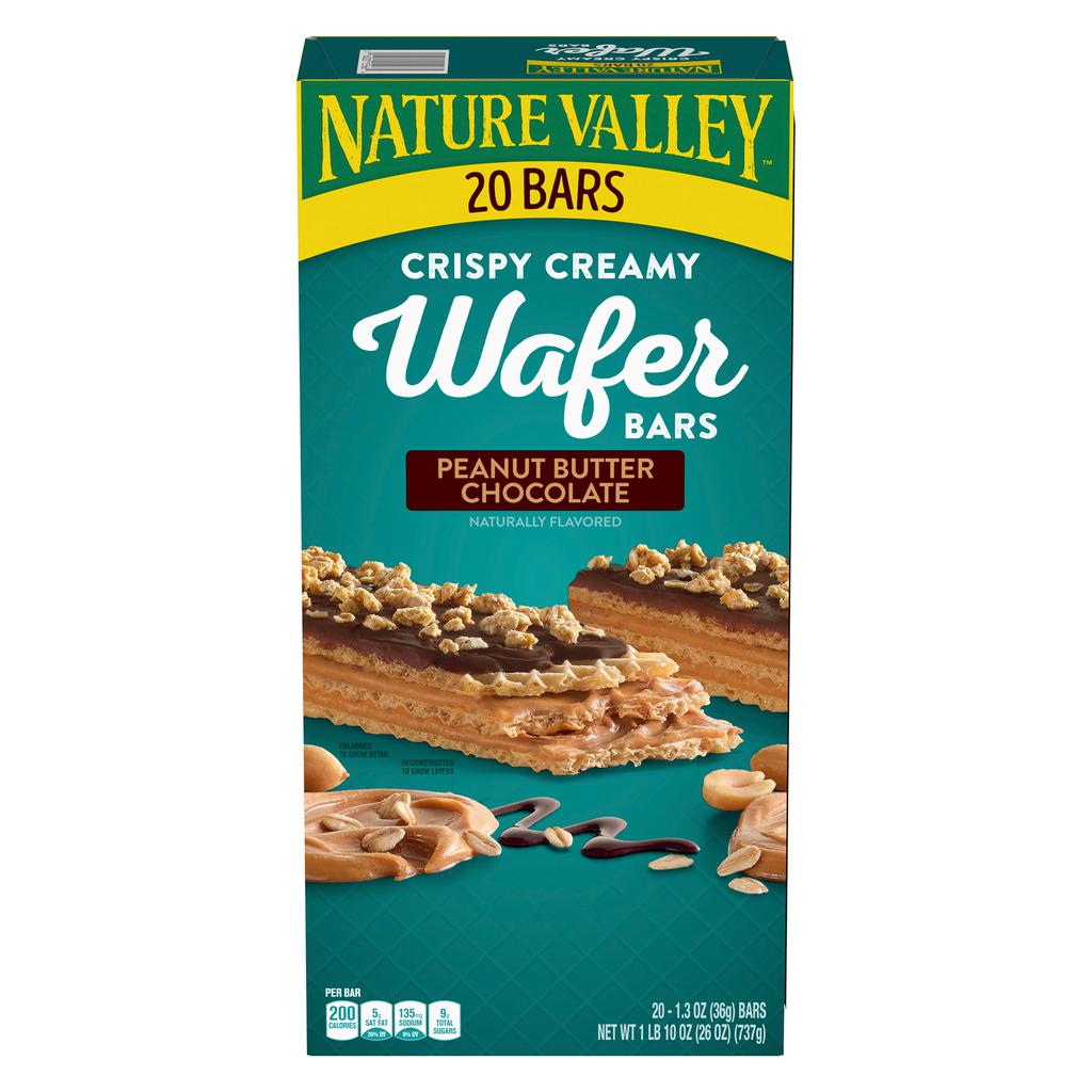 Nature Valley Wafers Barras Crujientes y Cremosas 20 Unidades / 36 g / 1.3 oz