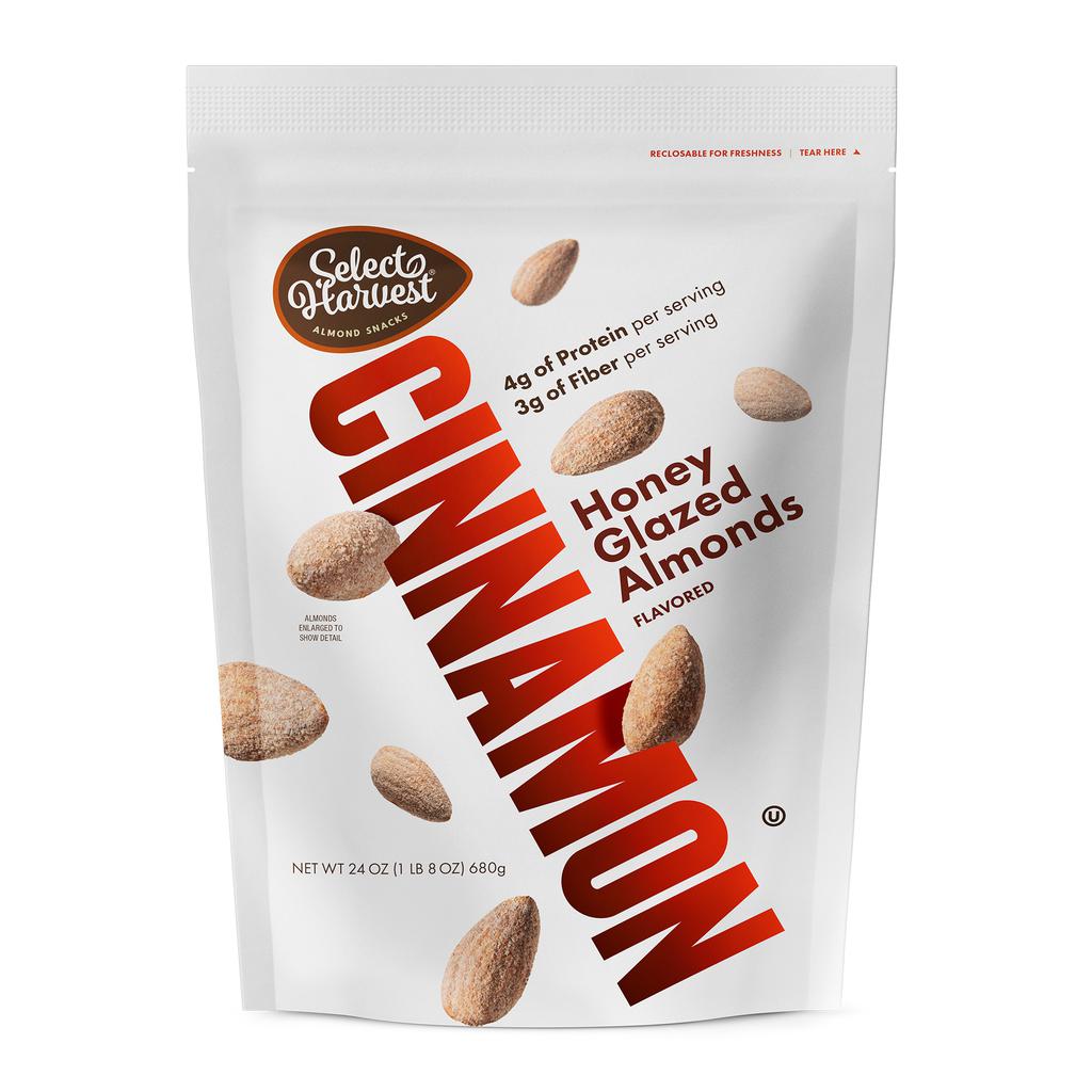 Select Harvest Almendras Glaseadas con Miel y Canela 680 g / 1 lb