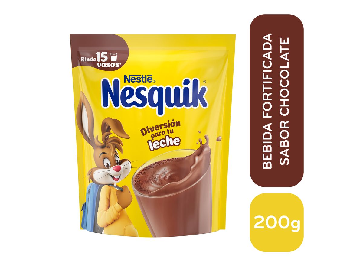 Bebida En Polvo Marca Nesquick Sabor A Chocolate - 200 g