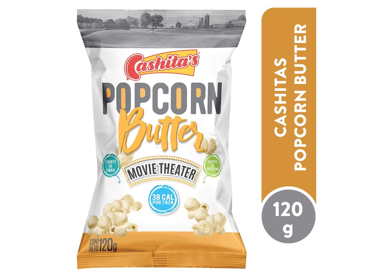 Snack Cashita's palomitas de maíz sabor mantequilla - 120 g