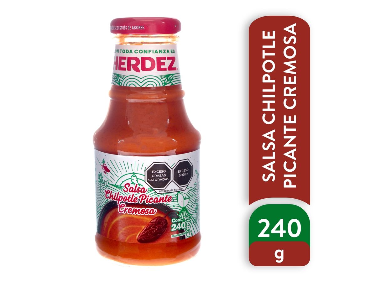 Salsa chipotle Herdez picante y cremosa - 240 g