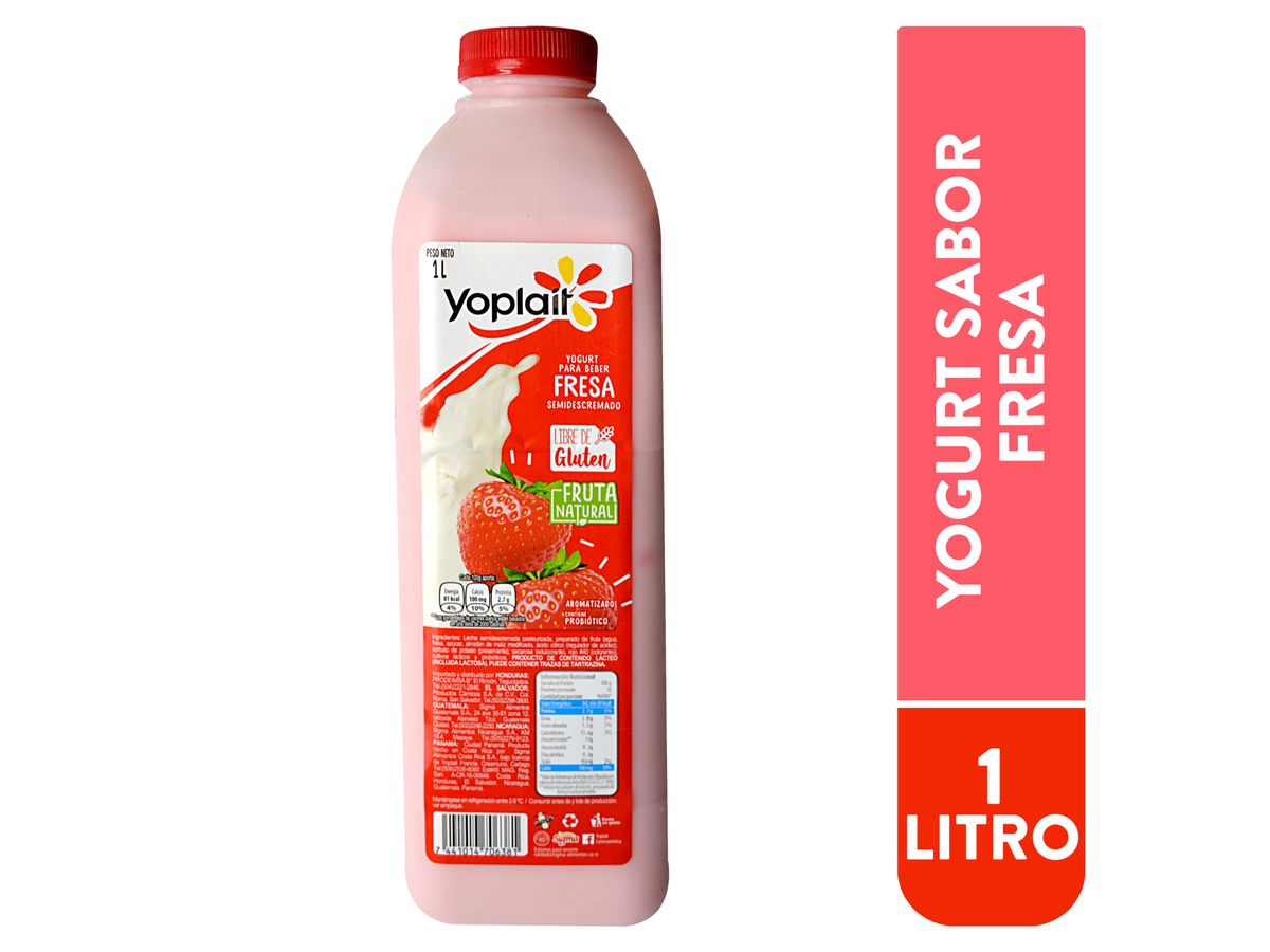 Yogurt Yoplait Beber Fresa - 1Lt