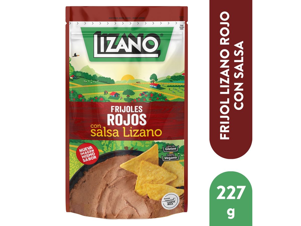 Frijol Lizano rojo con salsa - 227 g