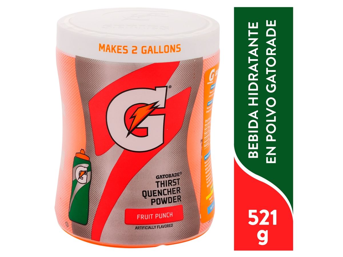 Hidratante Gatorade en polvo sabor fruit punch  - 521 g