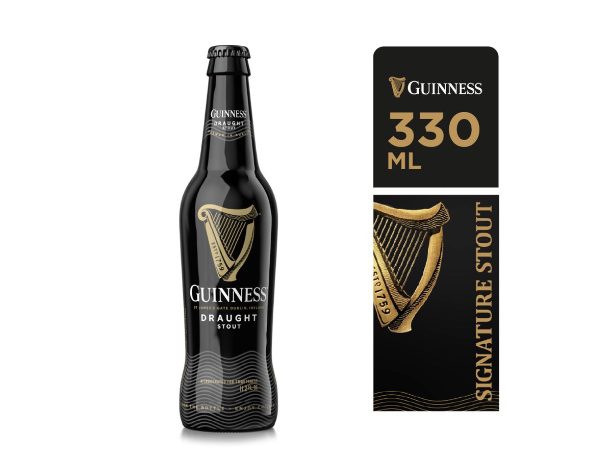 Cerveza Guinness draught botella - 330 ml