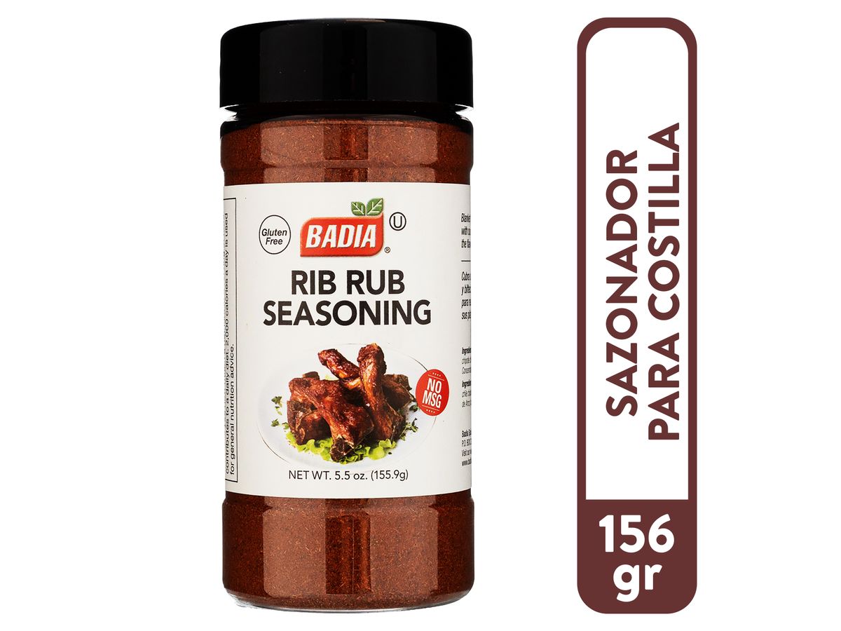 Sazonador Badia costilla libre de gluten - 156 g